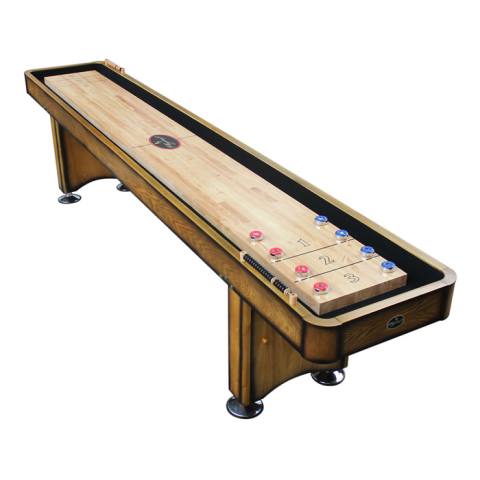 Playcraft Georgetown 12 Shuffleboard Table - Burnished Honey Oak